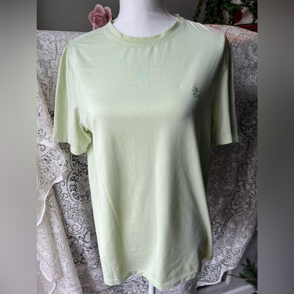 Izod Tops - Vintage Izod tee light green